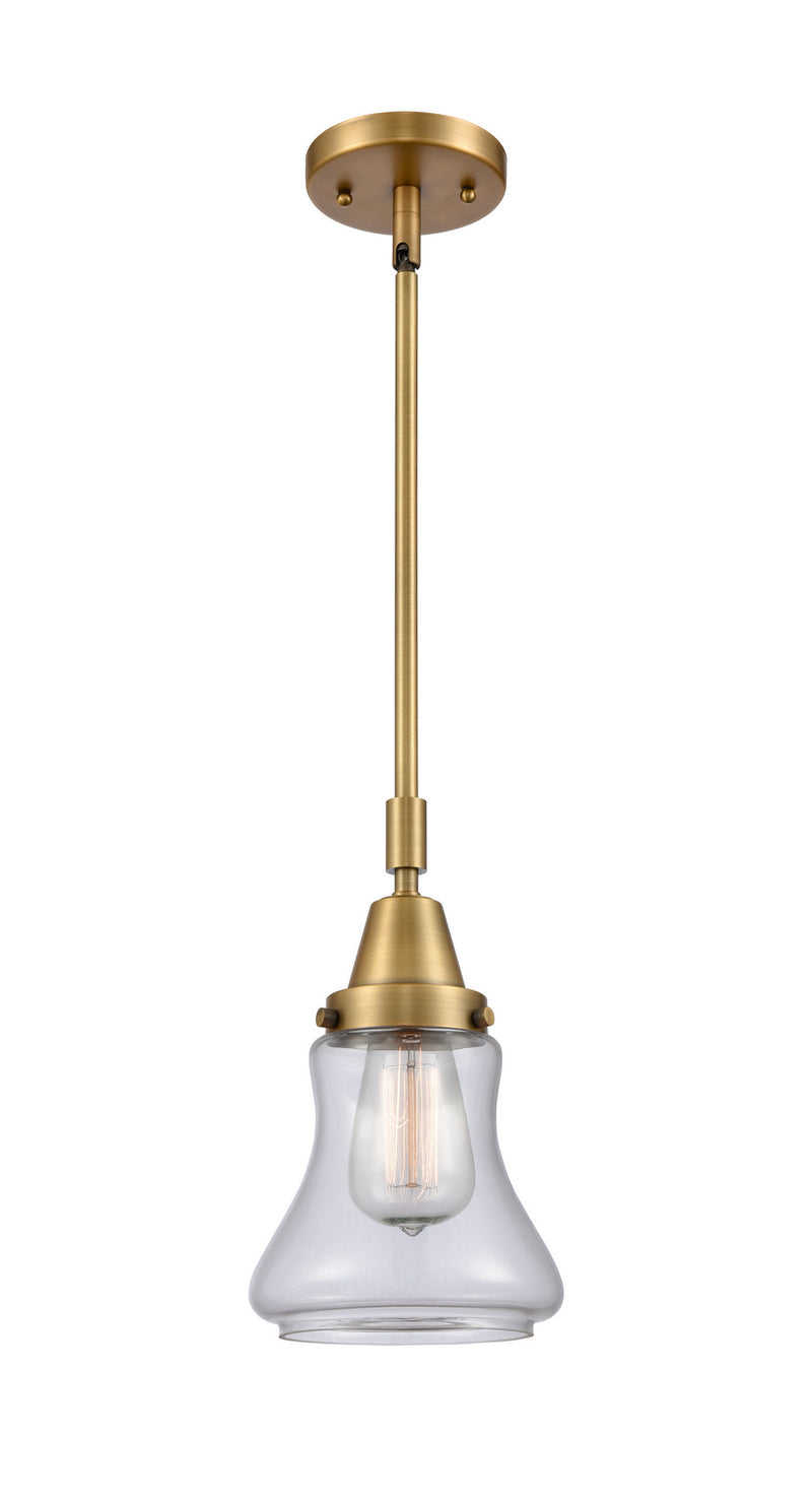 Innovations 447-1S-BB-G192 One Light Mini Pendant, Brushed Brass