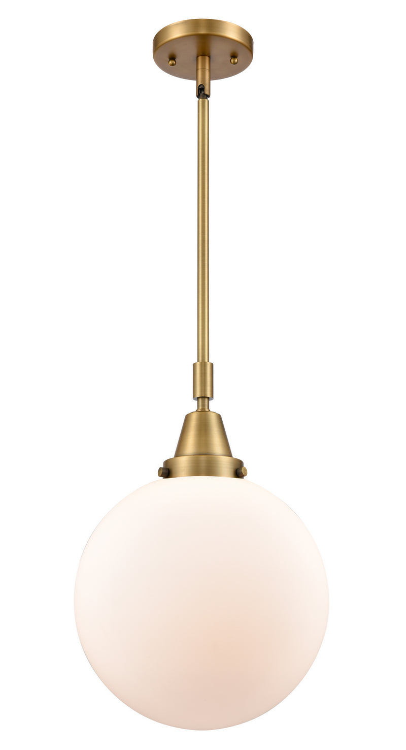 Innovations 447-1S-BB-G201-10-LED LED Mini Pendant, Brushed Brass