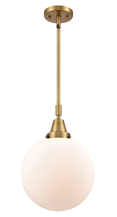 Innovations 447-1S-BB-G201-10-LED LED Mini Pendant, Brushed Brass