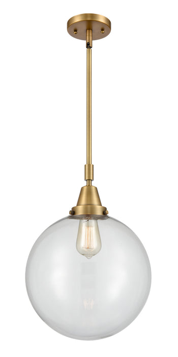 Innovations 447-1S-BB-G202-12 One Light Mini Pendant, Brushed Brass