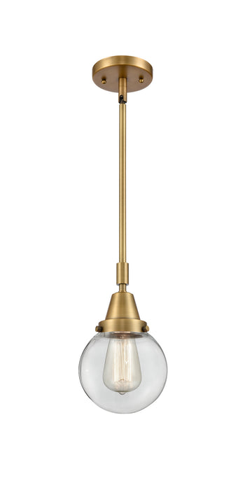 Innovations 447-1S-BB-G202-6 One Light Mini Pendant, Brushed Brass