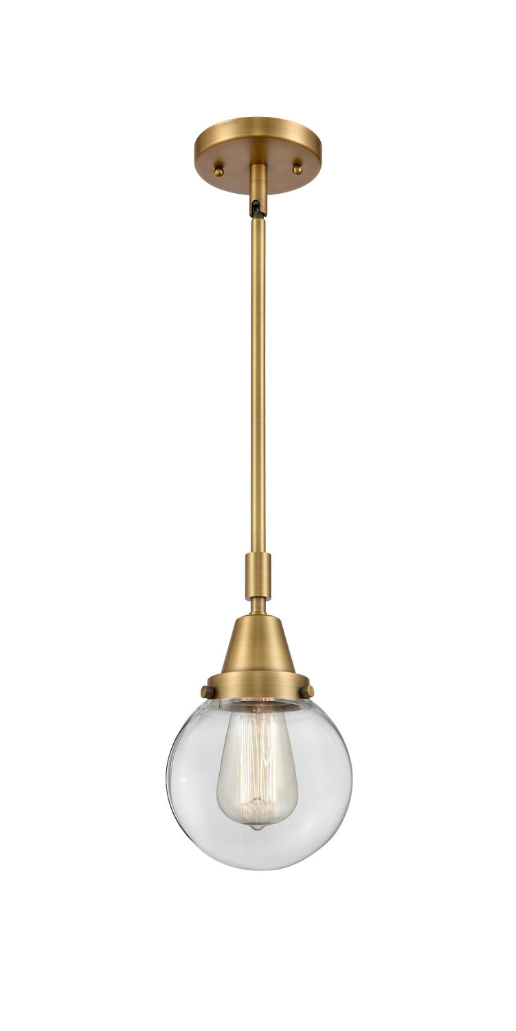 Innovations 447-1S-BB-G202-6-LED LED Mini Pendant, Brushed Brass
