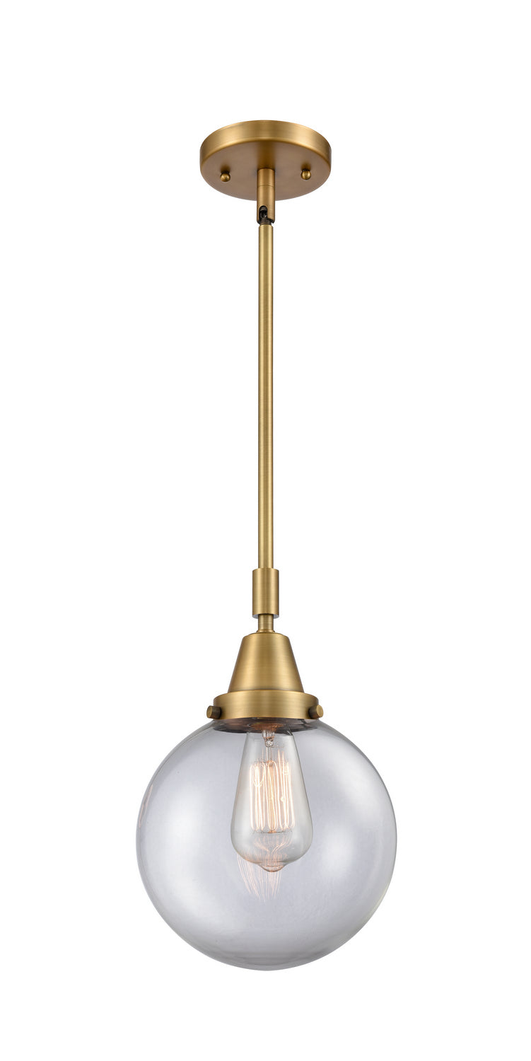 Innovations 447-1S-BB-G202-8-LED LED Mini Pendant, Brushed Brass