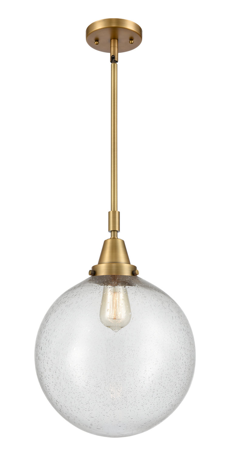 Innovations 447-1S-BB-G204-12 One Light Mini Pendant, Brushed Brass