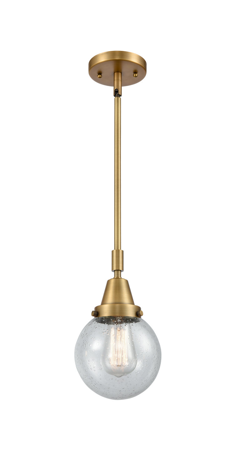Innovations 447-1S-BB-G204-6-LED LED Mini Pendant, Brushed Brass