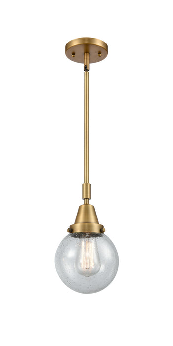Innovations 447-1S-BB-G204-6-LED LED Mini Pendant, Brushed Brass