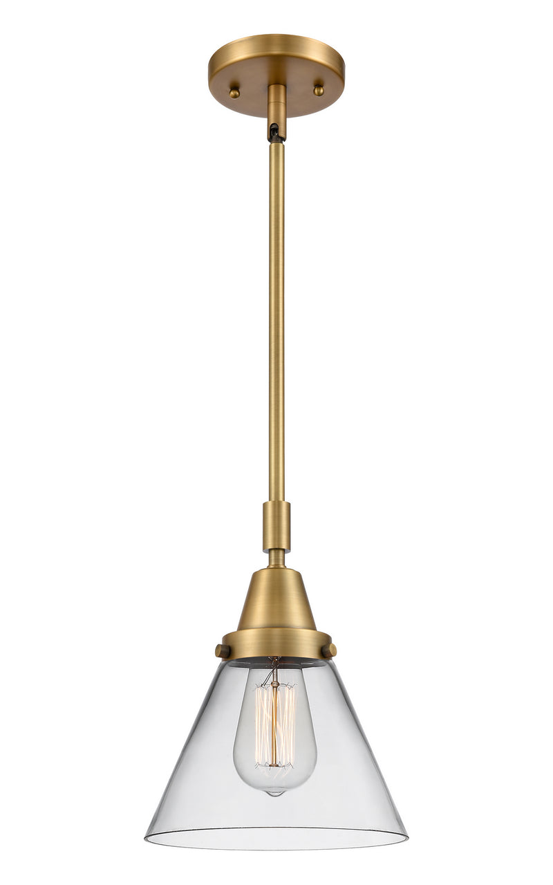 Innovations 447-1S-BB-G42 One Light Mini Pendant, Brushed Brass