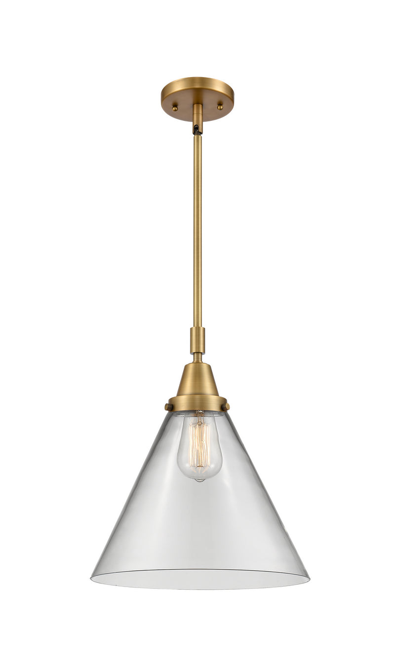 Innovations 447-1S-BB-G42-L-LED LED Mini Pendant, Brushed Brass