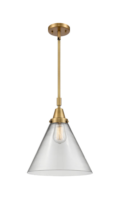 Innovations 447-1S-BB-G42-L-LED LED Mini Pendant, Brushed Brass