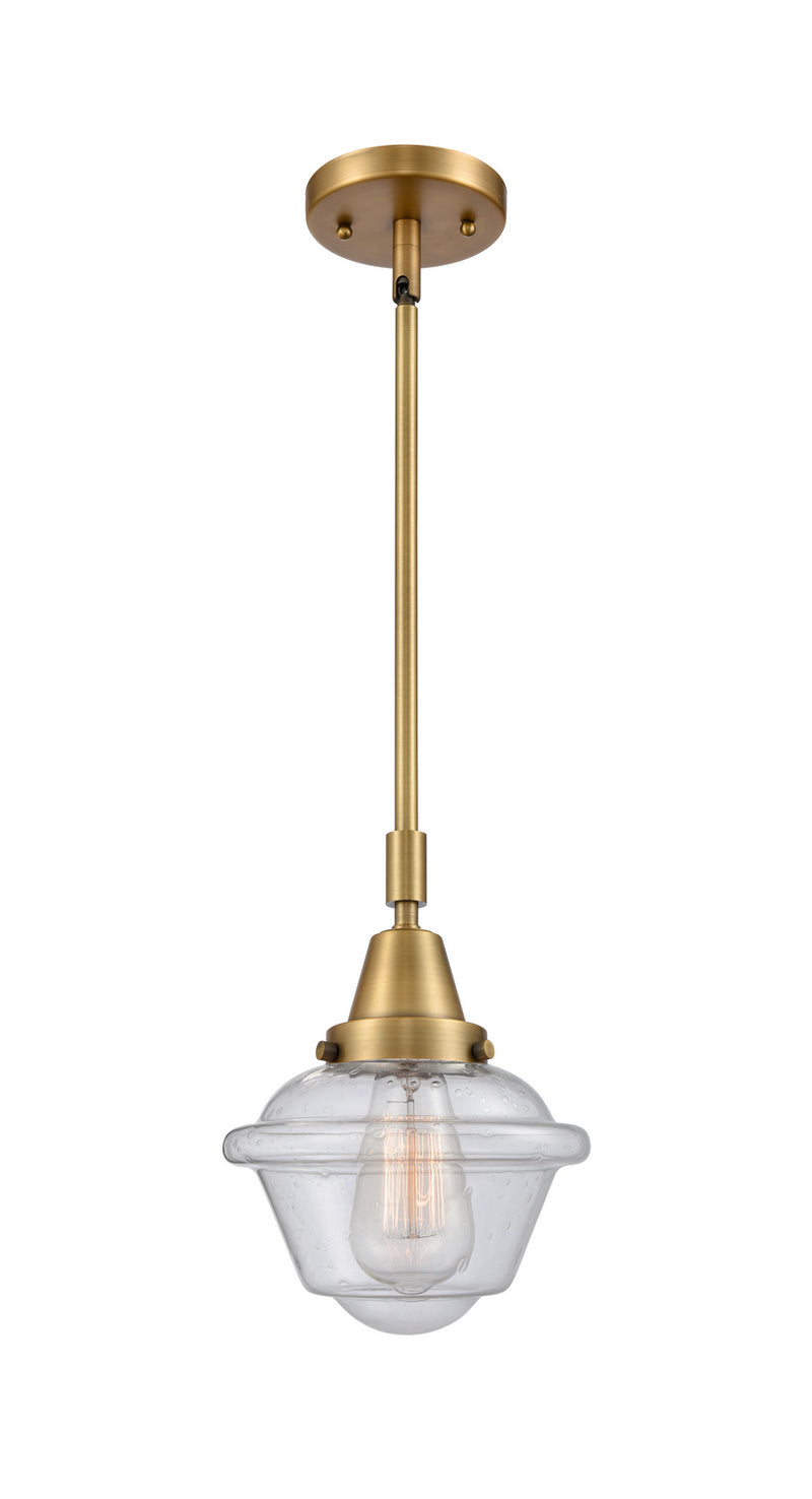 Innovations 447-1S-BB-G534 One Light Mini Pendant, Brushed Brass
