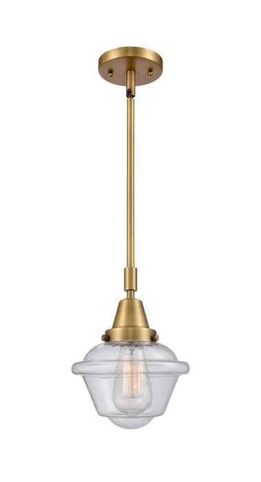 Innovations 447-1S-BB-G534 One Light Mini Pendant, Brushed Brass