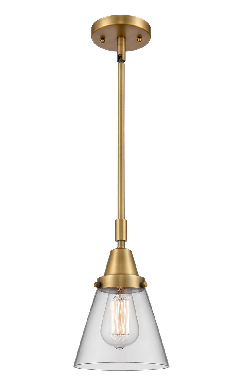 Innovations 447-1S-BB-G62 One Light Mini Pendant, Brushed Brass