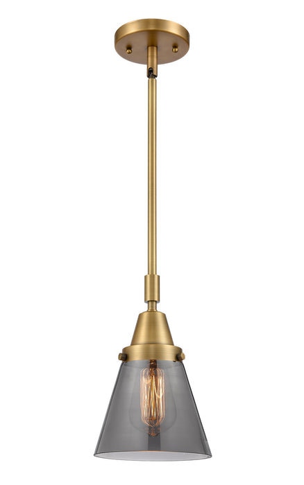 Innovations 447-1S-BB-G63 One Light Mini Pendant, Brushed Brass