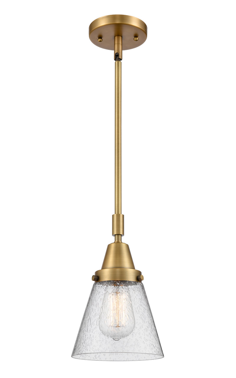 Innovations 447-1S-BB-G64-LED LED Mini Pendant, Brushed Brass