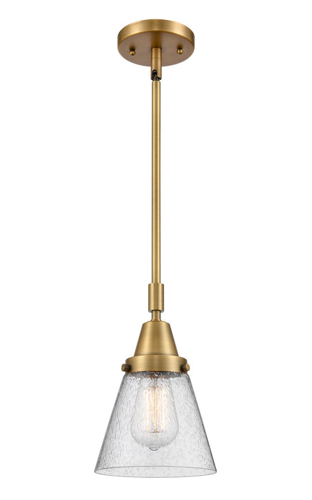 Innovations 447-1S-BB-G64-LED LED Mini Pendant, Brushed Brass