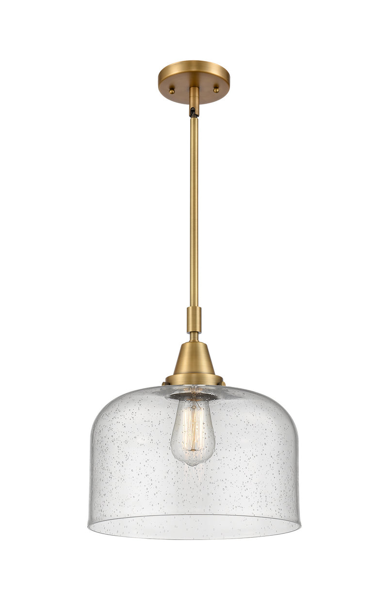 Innovations 447-1S-BB-G74-L-LED LED Mini Pendant, Brushed Brass