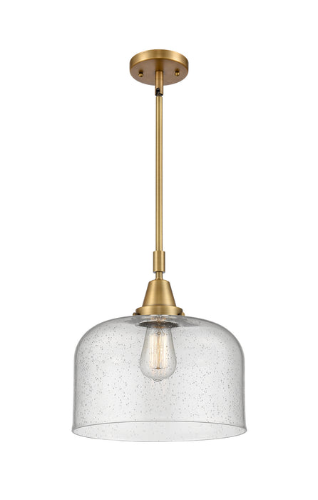 Innovations 447-1S-BB-G74-L-LED LED Mini Pendant, Brushed Brass