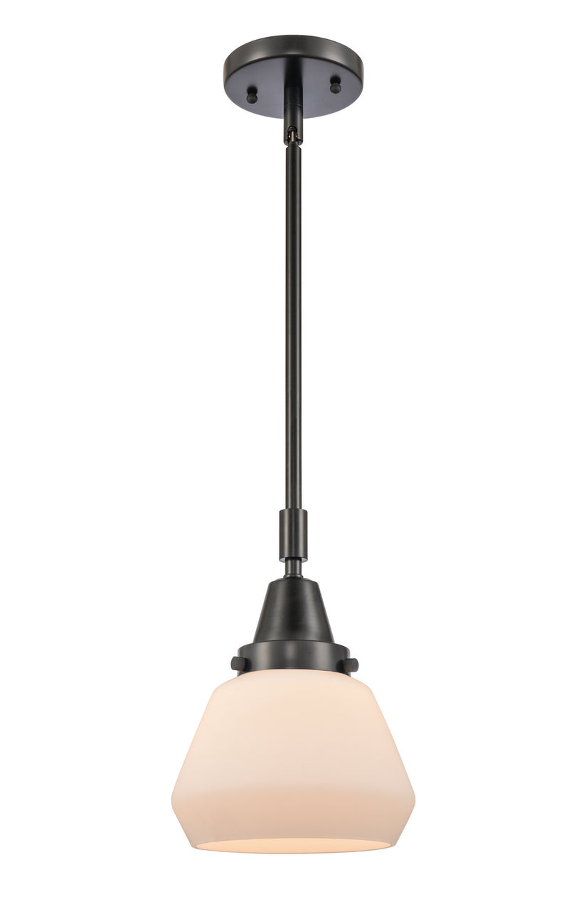 Innovations 447-1S-BK-G171 One Light Mini Pendant, Matte Black