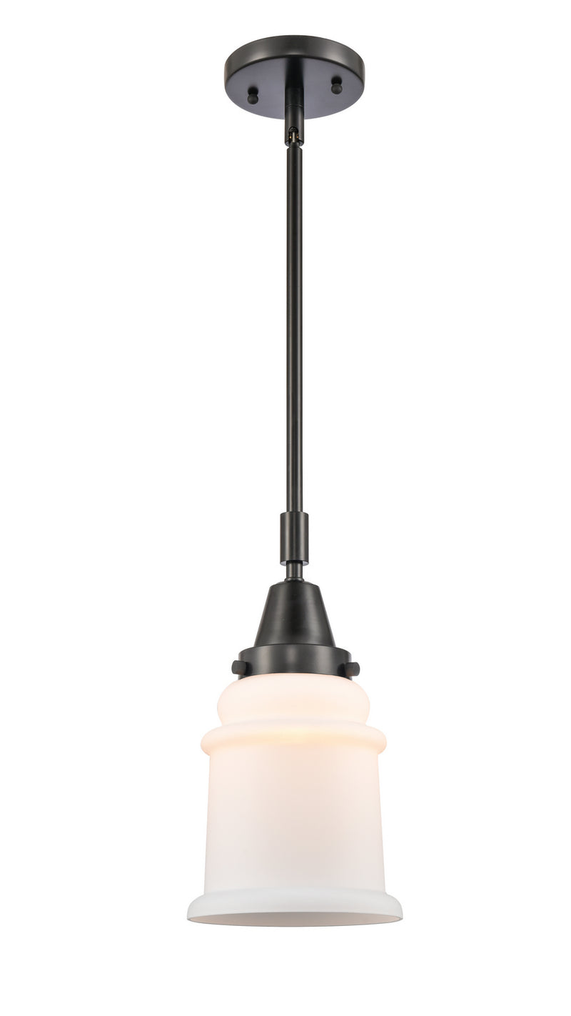 Innovations 447-1S-BK-G181 One Light Mini Pendant, Matte Black