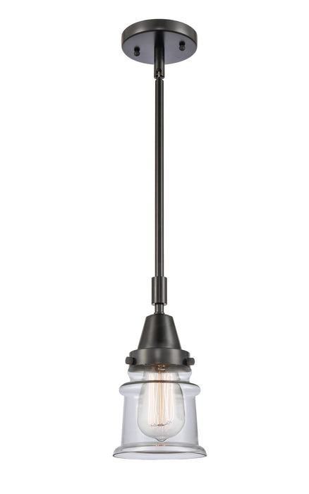 Innovations 447-1S-BK-G182S One Light Mini Pendant, Matte Black