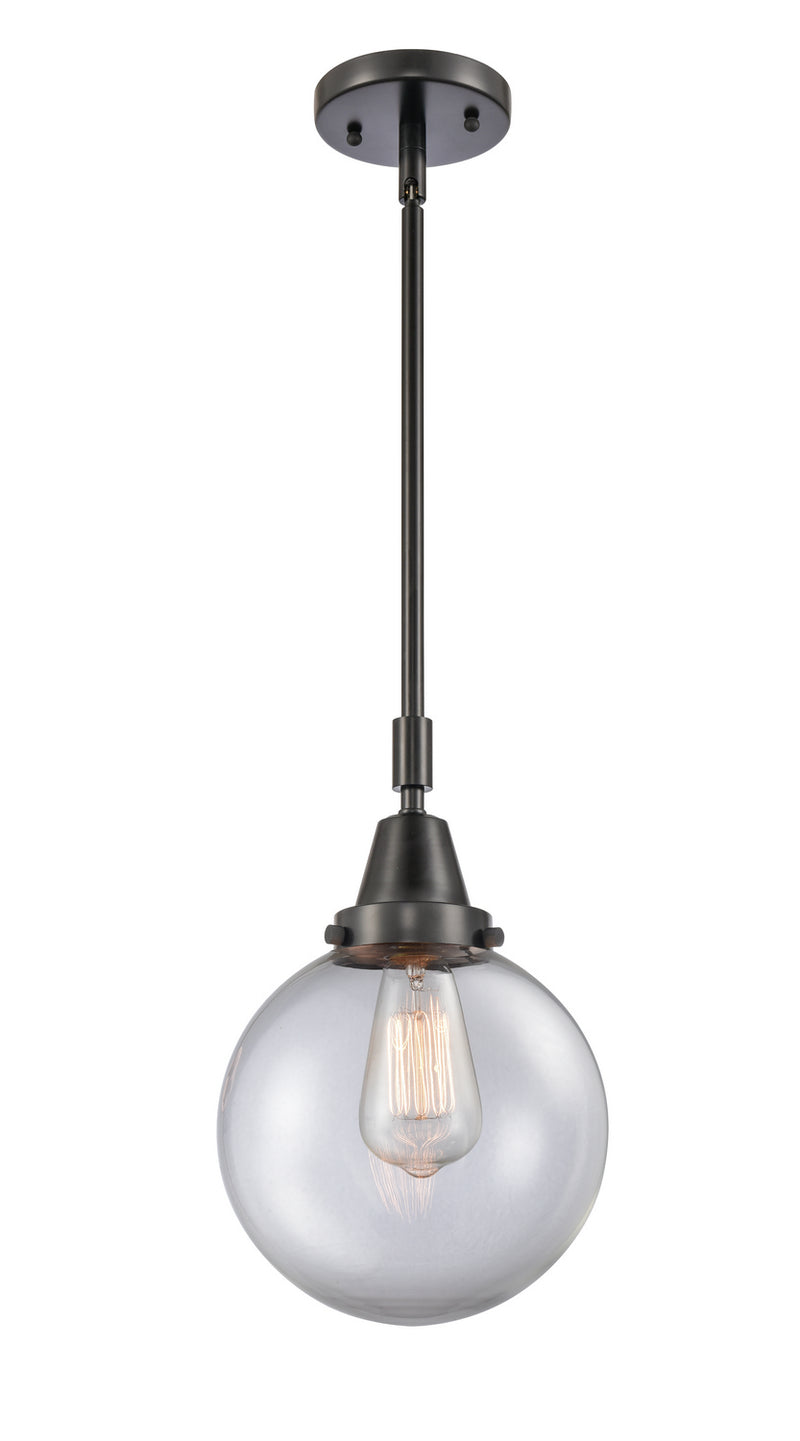 Innovations 447-1S-BK-G202-8-LED LED Mini Pendant, Matte Black