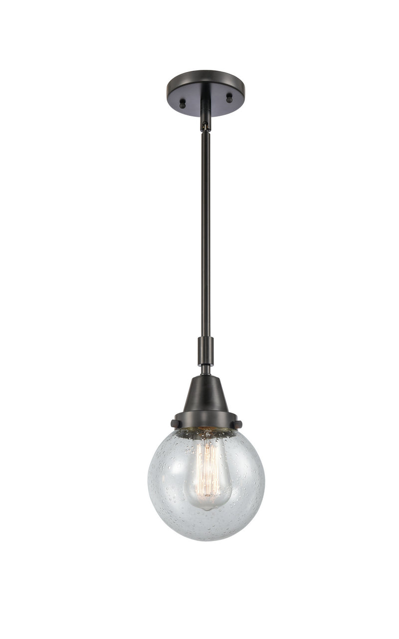 Innovations 447-1S-BK-G204-6-LED LED Mini Pendant, Matte Black