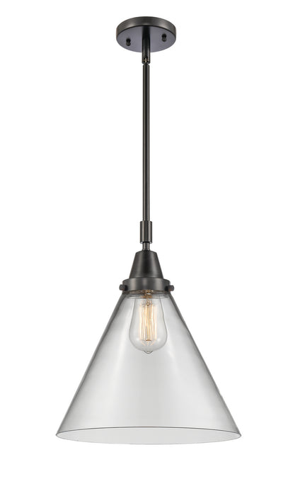Innovations 447-1S-BK-G42-L One Light Mini Pendant, Matte Black