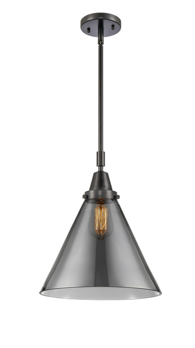 Innovations 447-1S-BK-G43-L One Light Mini Pendant, Matte Black