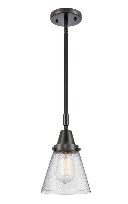 Innovations 447-1S-BK-G64 One Light Mini Pendant, Matte Black