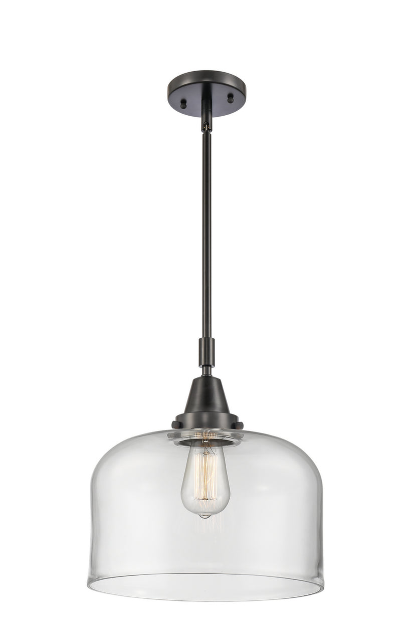 Innovations 447-1S-BK-G72-L One Light Mini Pendant, Matte Black