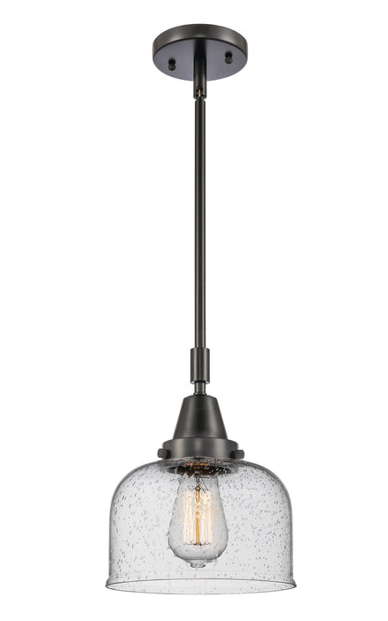 Innovations 447-1S-BK-G74 One Light Mini Pendant, Matte Black