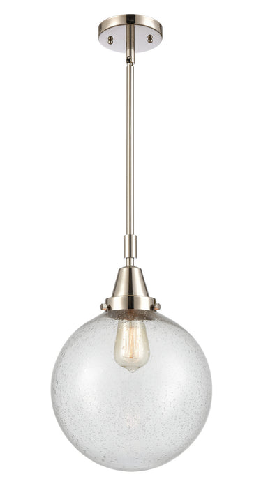 Innovations 447-1S-PN-G204-10 One Light Mini Pendant, Polished Nickel