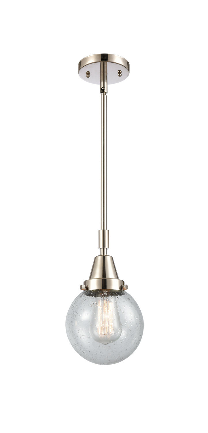 Innovations 447-1S-PN-G204-6 One Light Mini Pendant, Polished Nickel