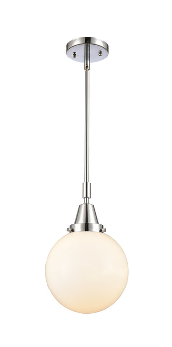 Innovations 447-1S-PC-G201-8 One Light Mini Pendant, Polished Chrome
