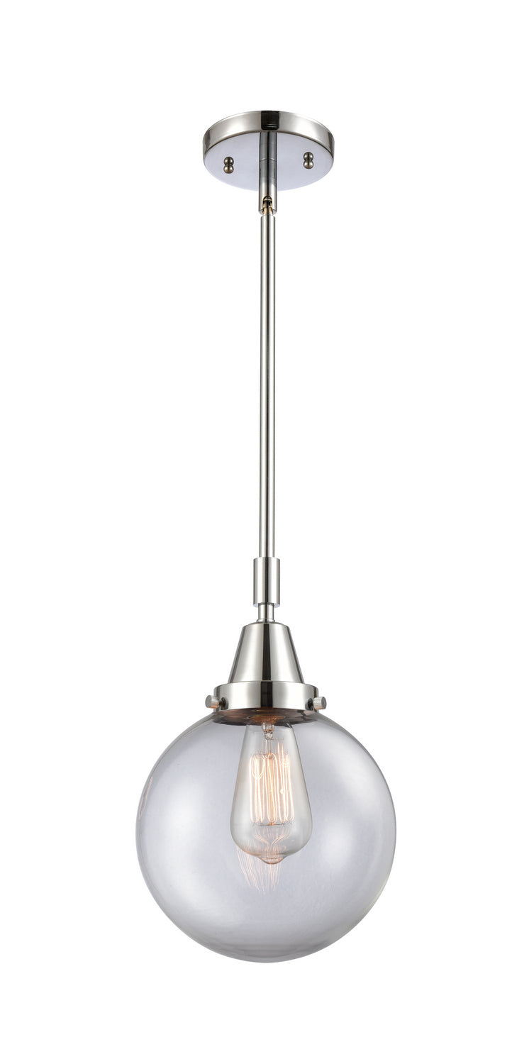 Innovations 447-1S-PC-G202-8 One Light Mini Pendant, Polished Chrome