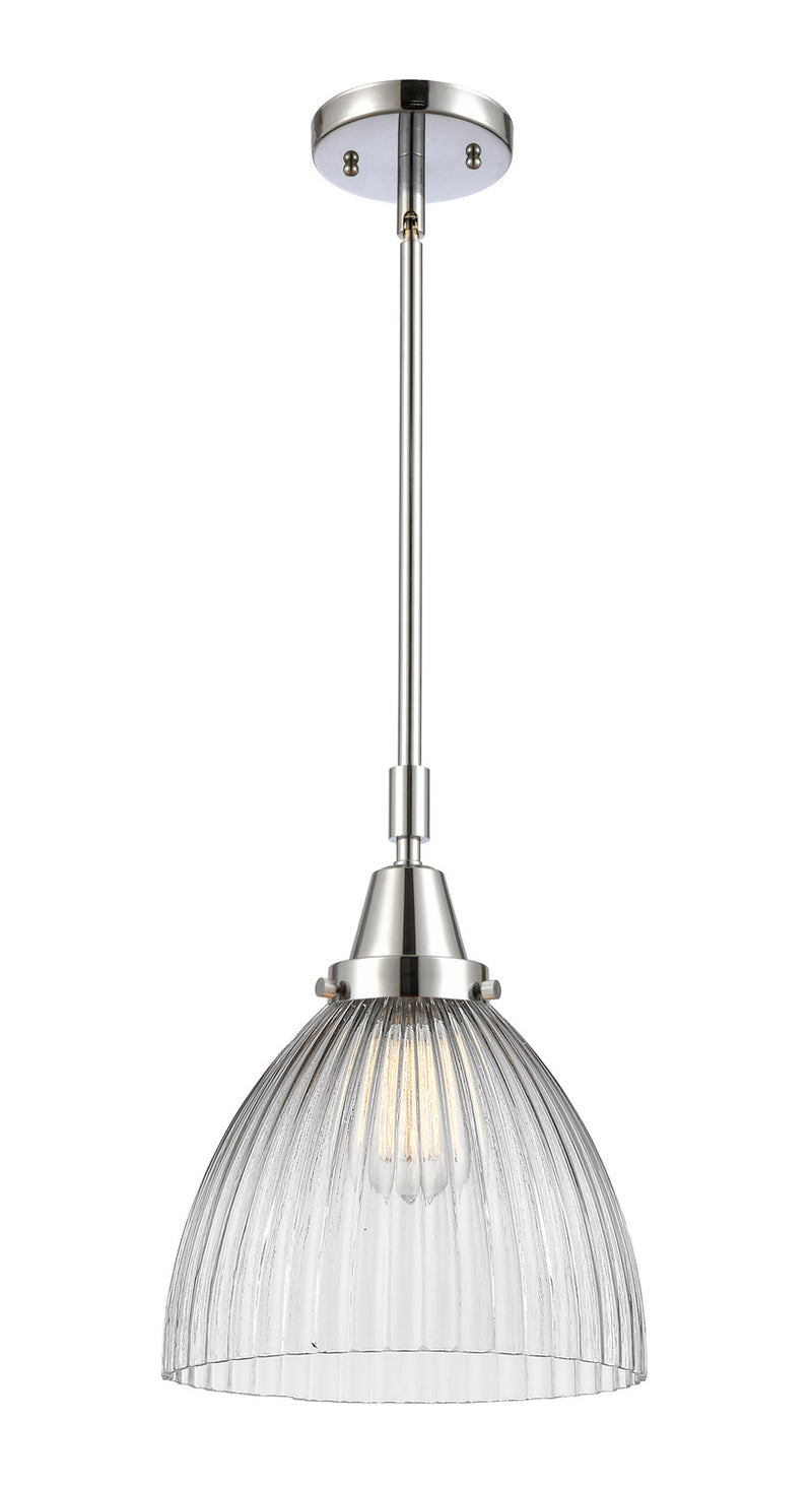 Innovations 447-1S-PC-G222 One Light Mini Pendant, Polished Chrome