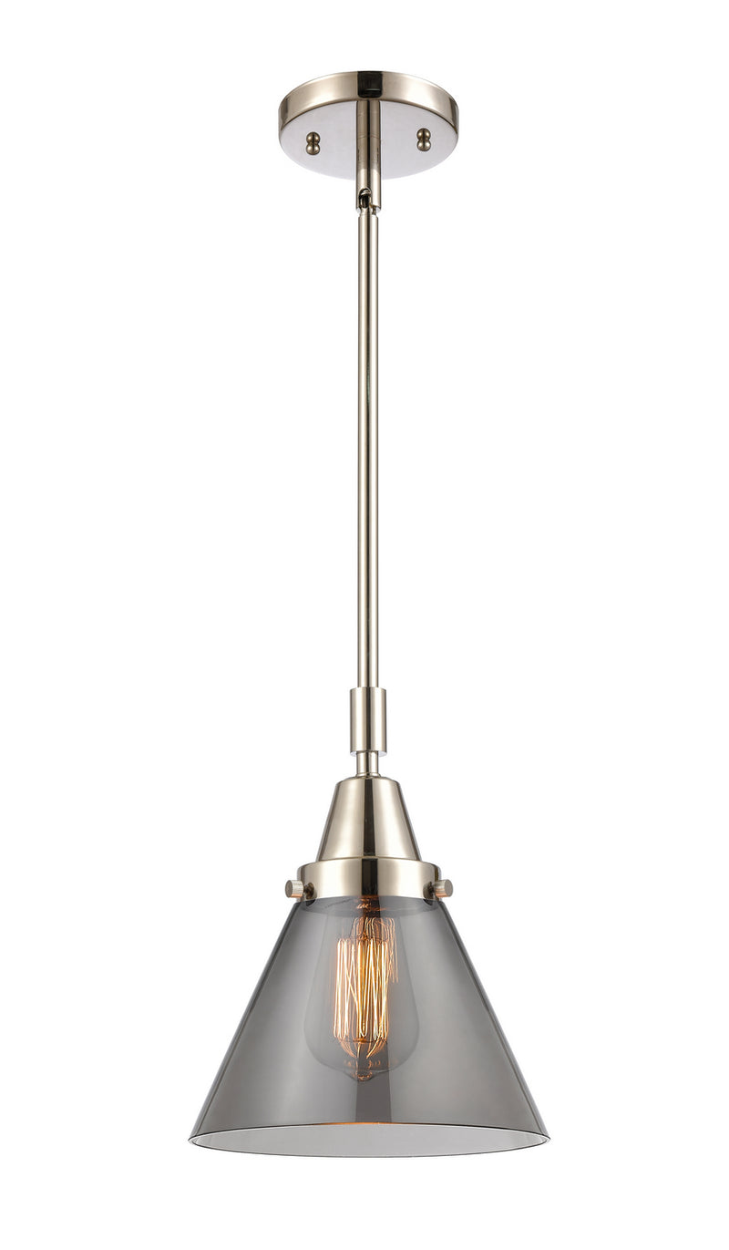 Innovations 447-1S-PN-G43 One Light Mini Pendant, Polished Nickel