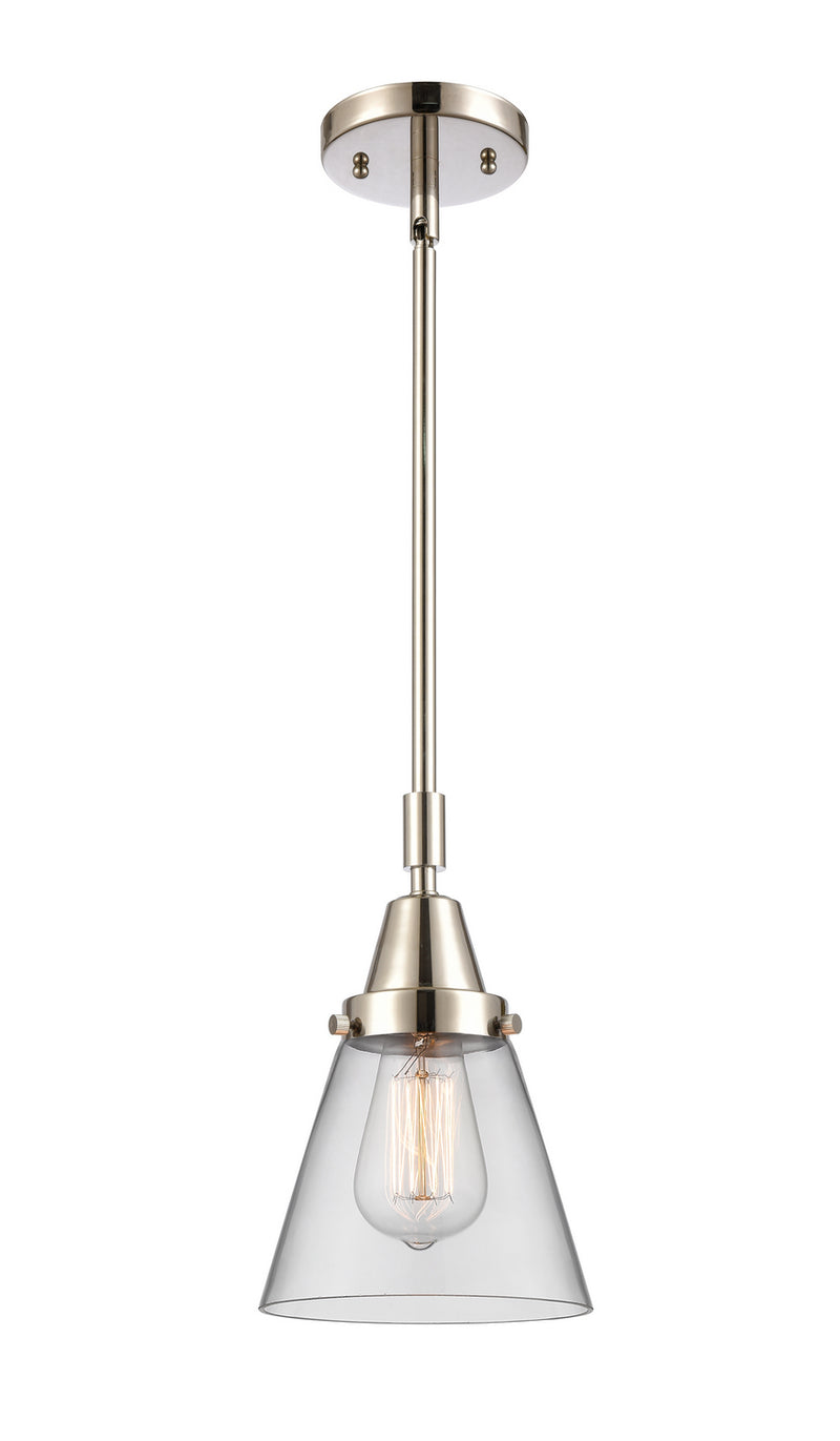 Innovations 447-1S-PN-G62 One Light Mini Pendant, Polished Nickel