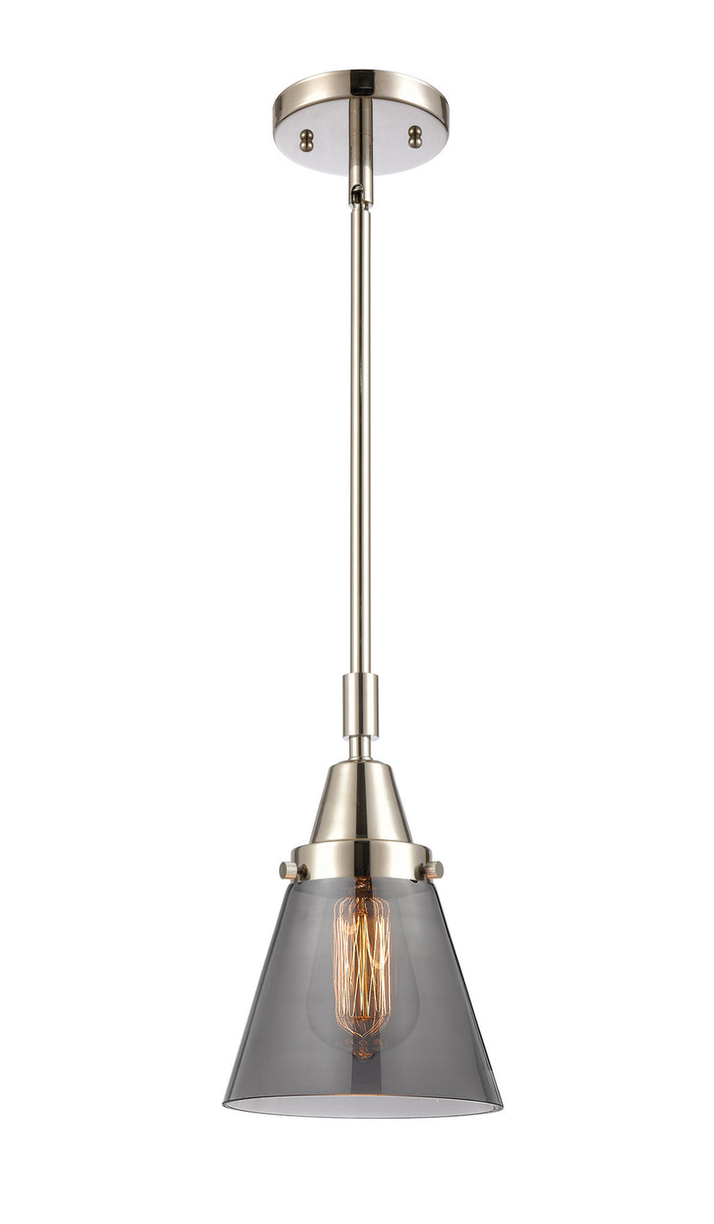Innovations 447-1S-PN-G63 One Light Mini Pendant, Polished Nickel