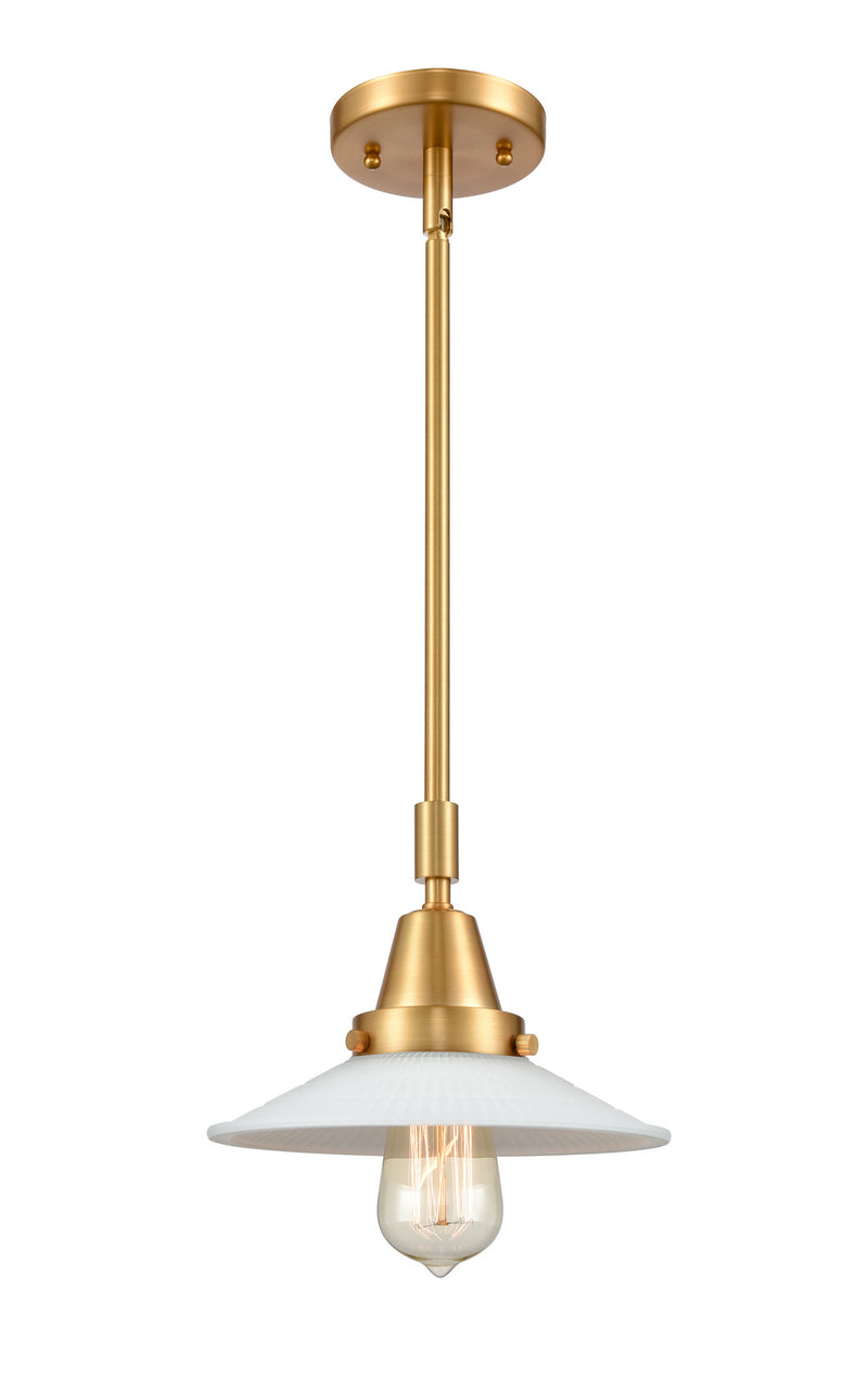Innovations 447-1S-SG-G1 One Light Mini Pendant, Satin Gold