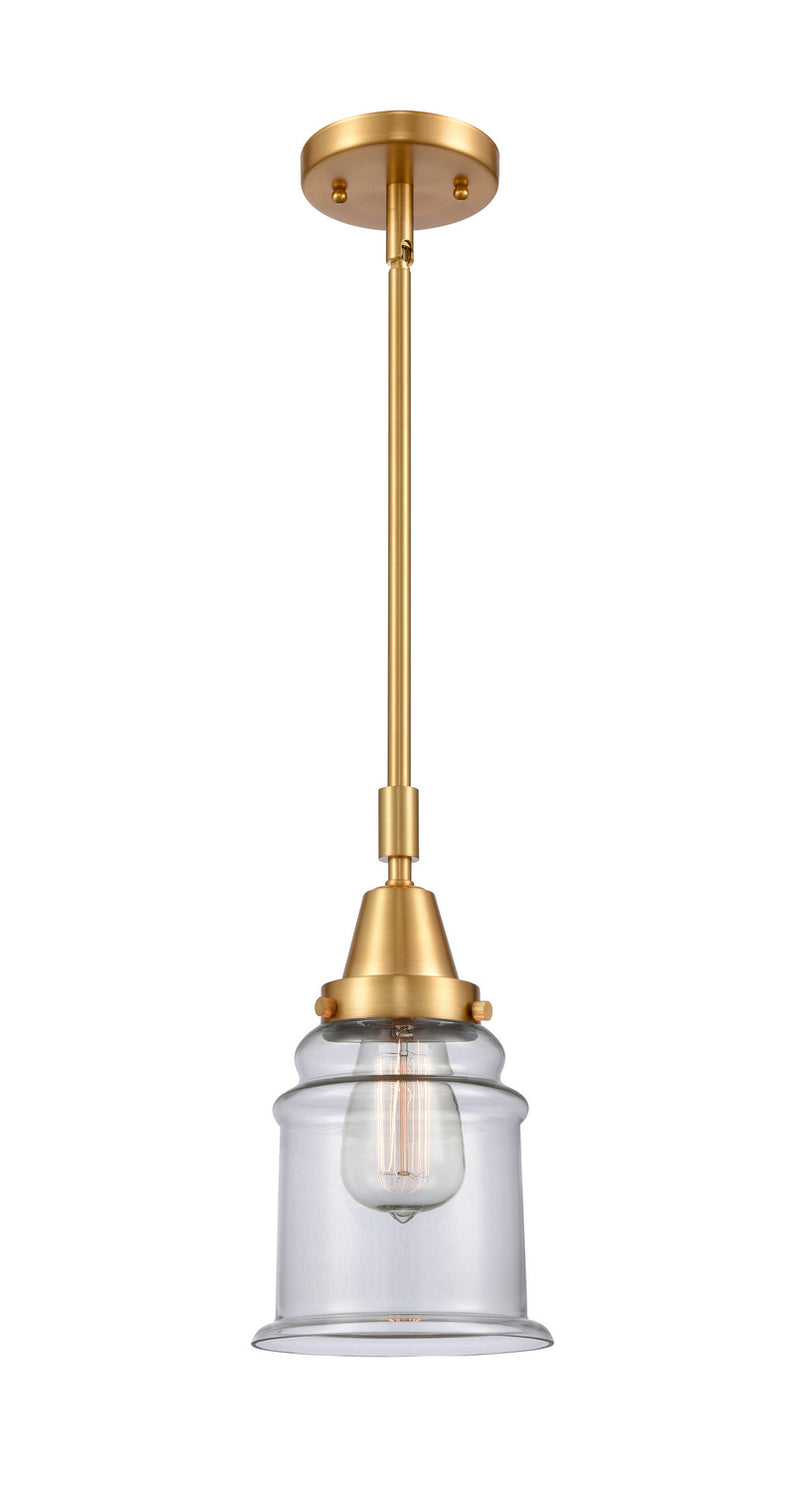 Innovations 447-1S-SG-G182 One Light Mini Pendant, Satin Gold