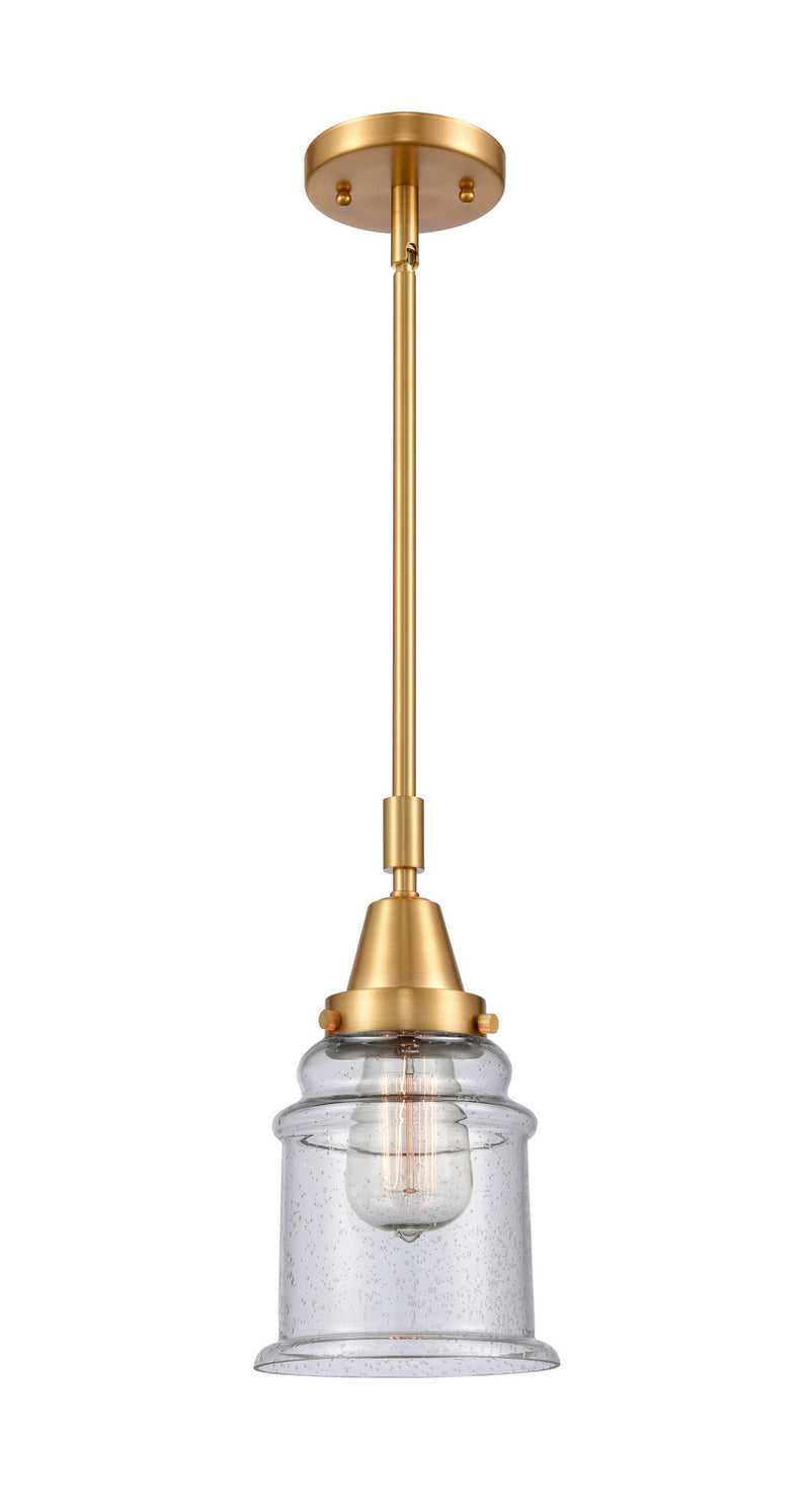 Innovations 447-1S-SG-G184-LED LED Mini Pendant, Satin Gold
