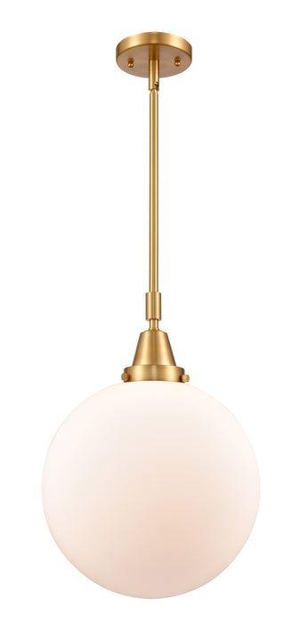 Innovations 447-1S-SG-G201-12 One Light Mini Pendant, Satin Gold