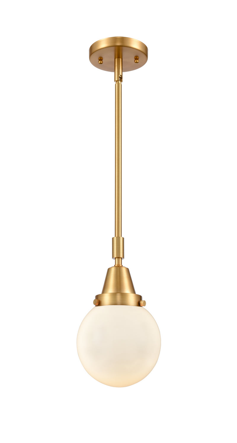 Innovations 447-1S-SG-G201-6-LED LED Mini Pendant, Satin Gold