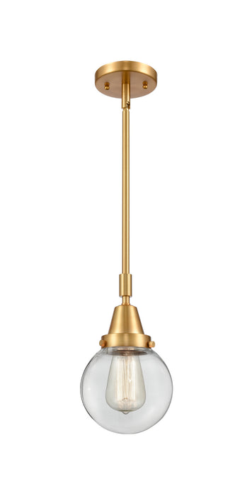 Innovations 447-1S-SG-G202-6-LED LED Mini Pendant, Satin Gold