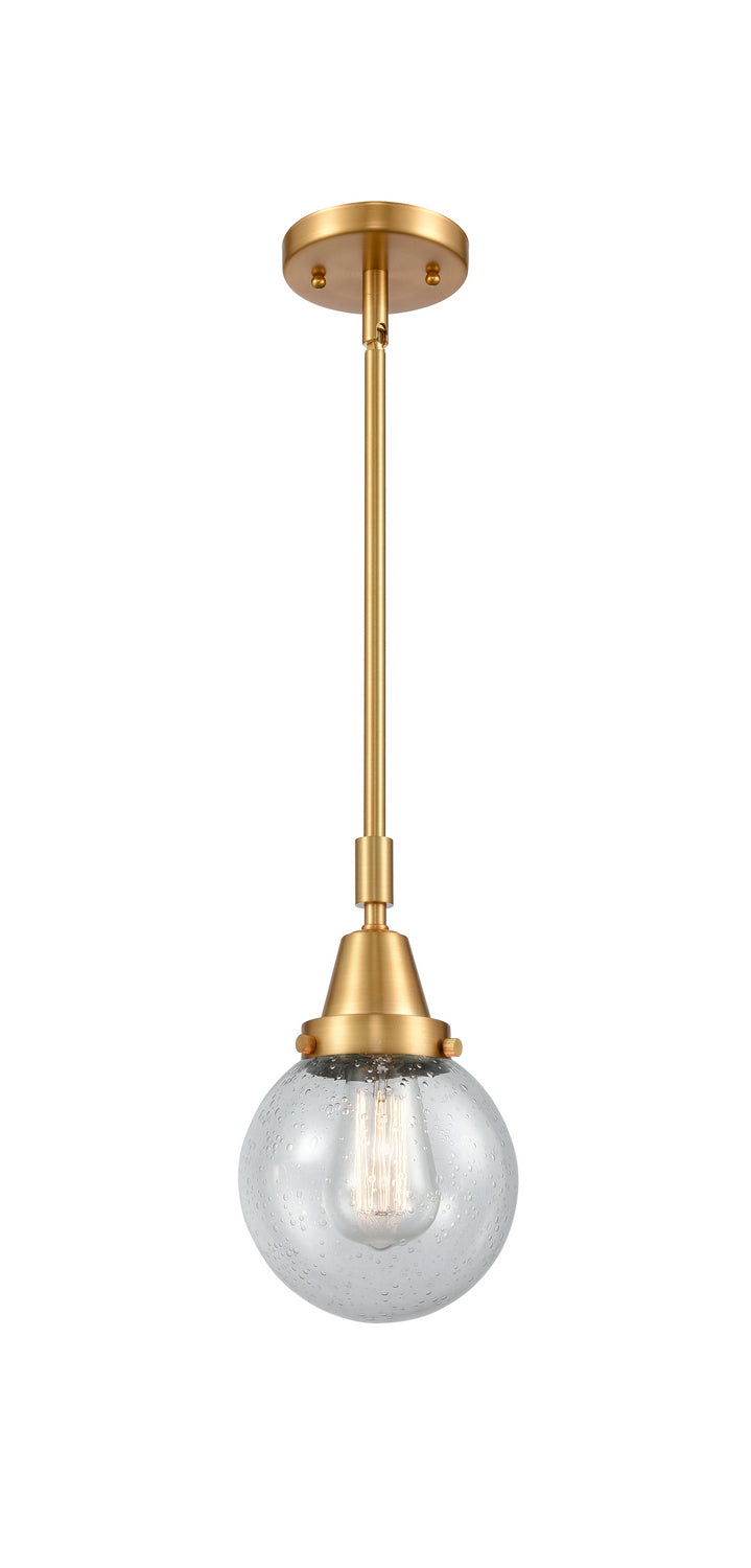 Innovations 447-1S-SG-G204-6-LED LED Mini Pendant, Satin Gold