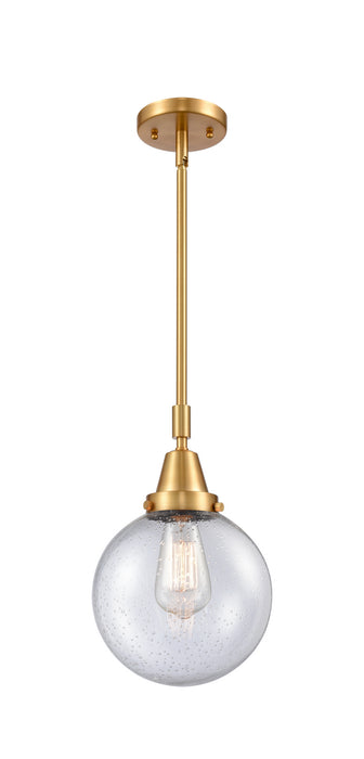 Innovations 447-1S-SG-G204-8 One Light Mini Pendant, Satin Gold