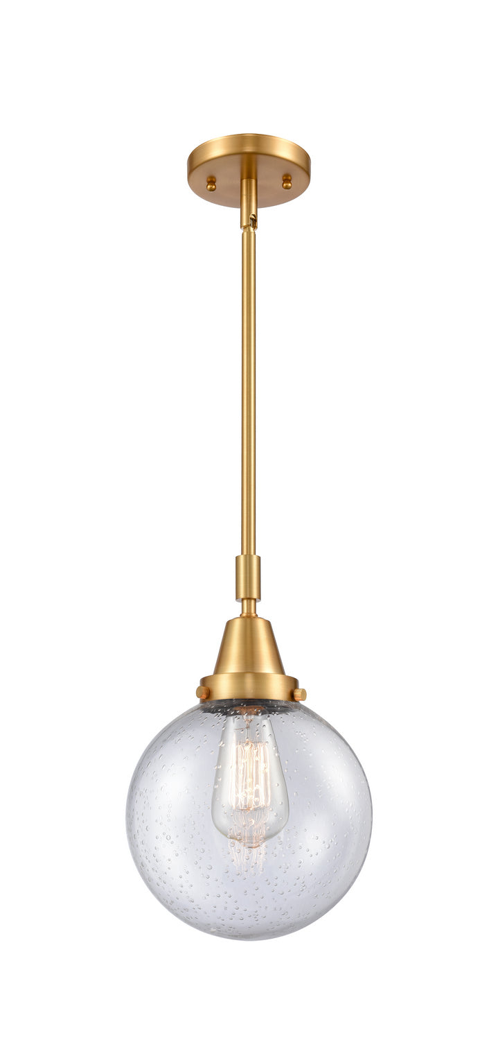 Innovations 447-1S-SG-G204-8-LED LED Mini Pendant, Satin Gold