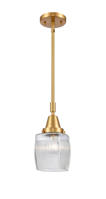 Innovations 447-1S-SG-G302 One Light Mini Pendant, Satin Gold