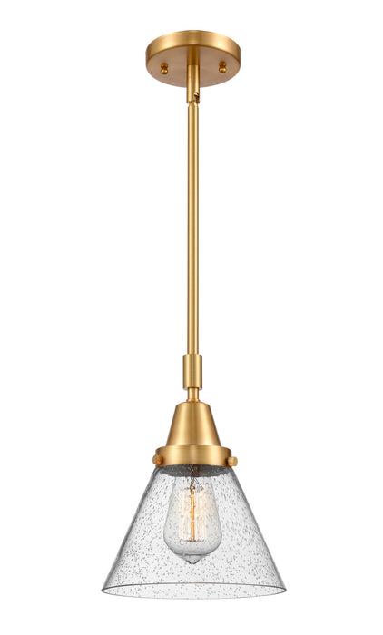 Innovations 447-1S-SG-G44 One Light Mini Pendant, Satin Gold